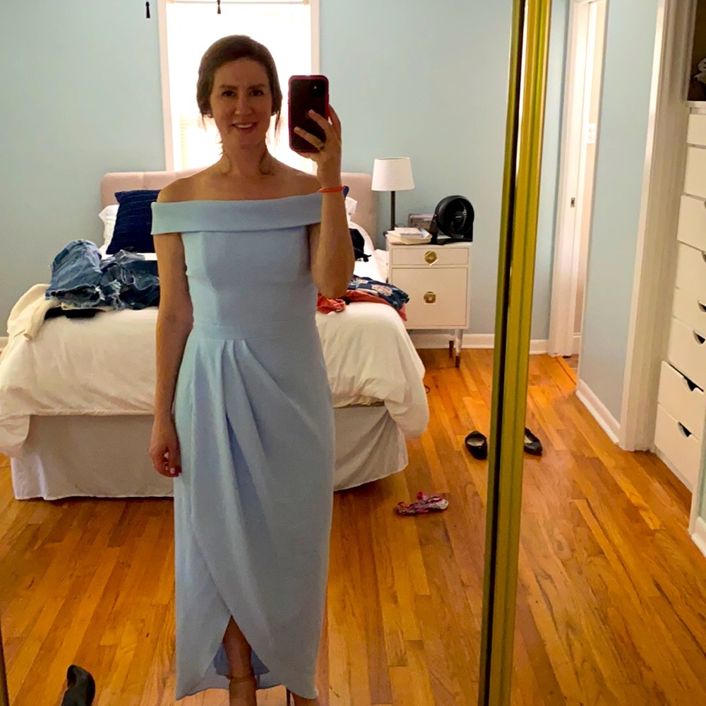 Light blue bridesmaid dress
